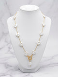Collar corazones de perla