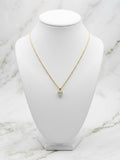Collar corazón brillante